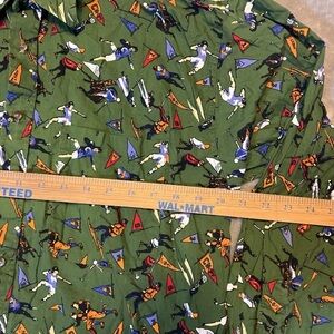 Tango Max RAAB Vintage Men’s Eques Polo Sports Print XL Long‎ Sleeve Button Down